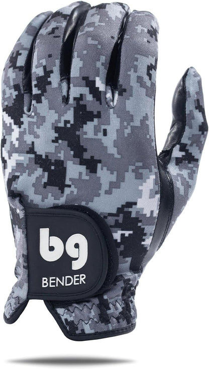 Bender - Mens Golf Glove, Durable Spandex Golf Gloves, Unique Golf Gloves