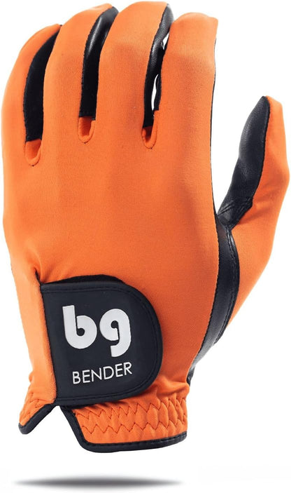 Bender - Mens Golf Glove, Durable Spandex Golf Gloves, Unique Golf Gloves