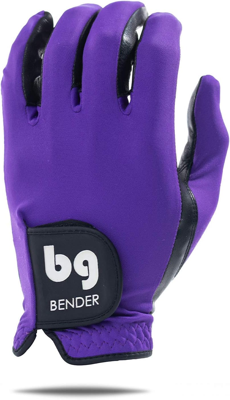 Bender - Mens Golf Glove, Durable Spandex Golf Gloves, Unique Golf Gloves