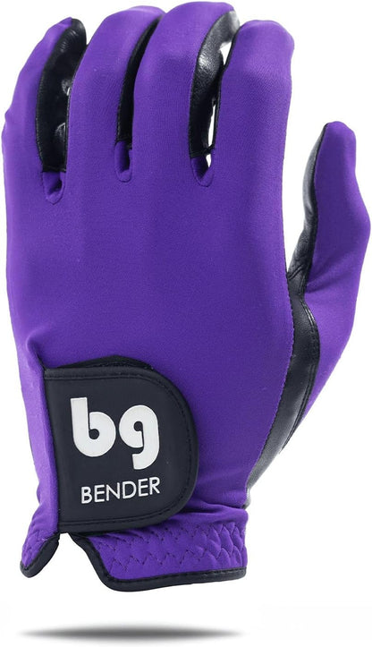 Bender - Mens Golf Glove, Durable Spandex Golf Gloves, Unique Golf Gloves