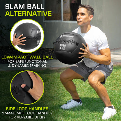 Soft Medicine Balls with Color-Coded Weights, 20 Lb